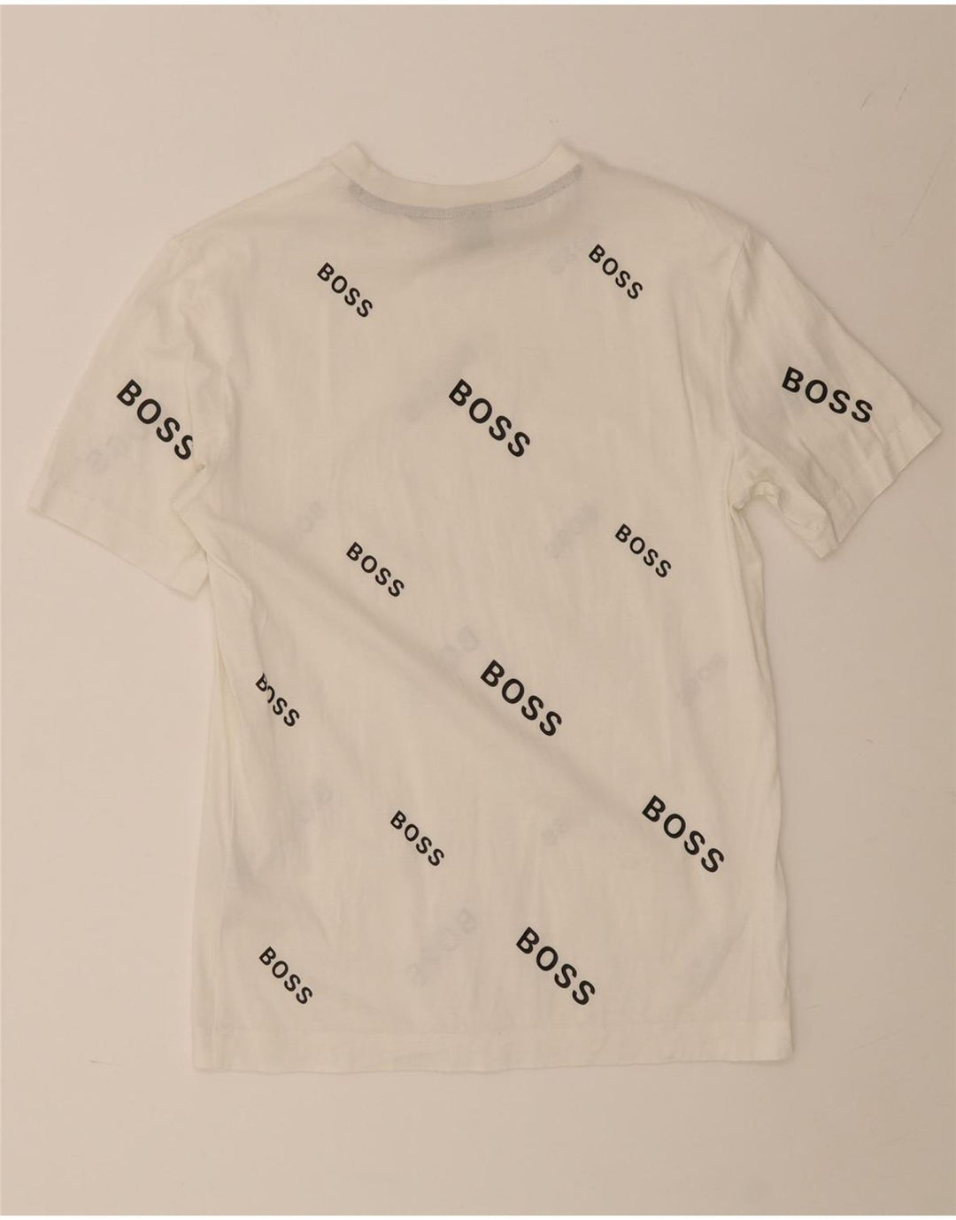 Męska koszulka z grafiką Hugo Boss, mała, biała, bawełniana