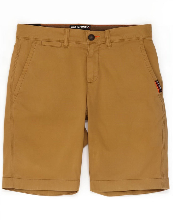 Męskie krótkie spodenki Chino Superdry W30, średnio beżowa bawełna