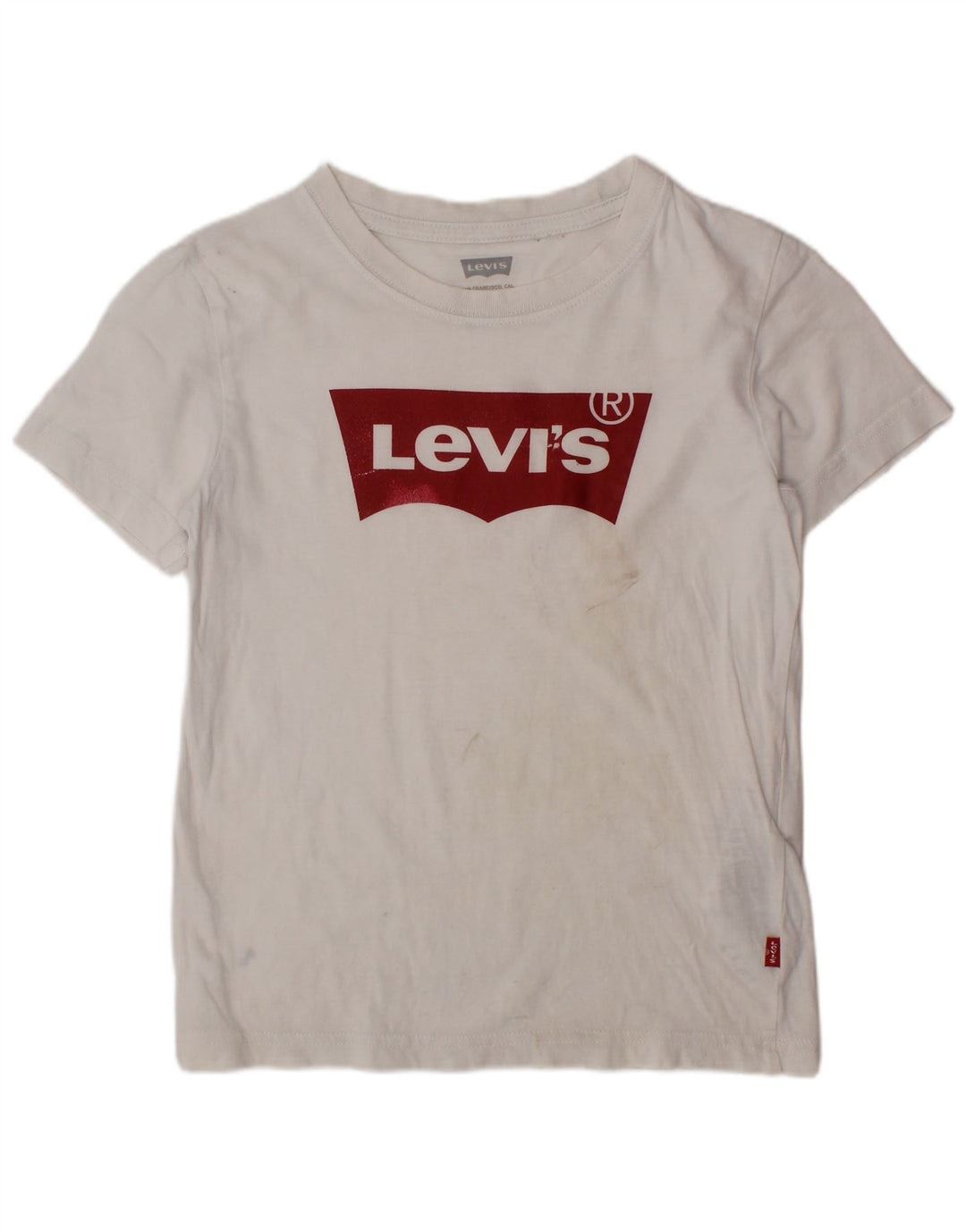 Dziewczęcy T-shirt z grafiką LEVI'S Top 5-6 lat, biała bawełna