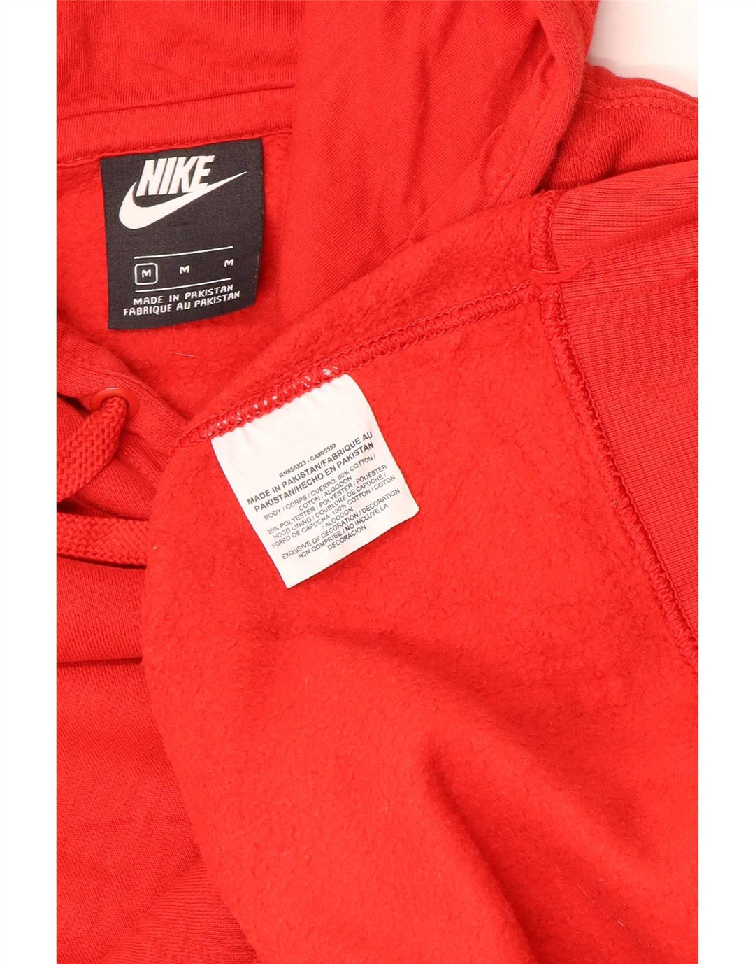Męski sweter z kapturem Nike, średni czerwony, poliester
