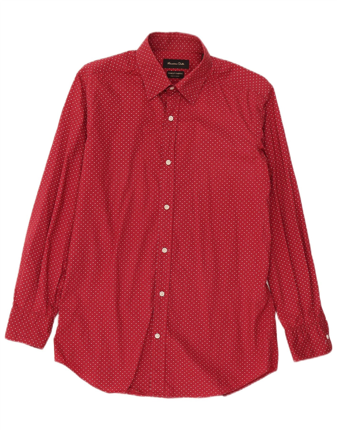 Koszula męska Massimo Dutti, mała, bawełniana w czerwone cętki