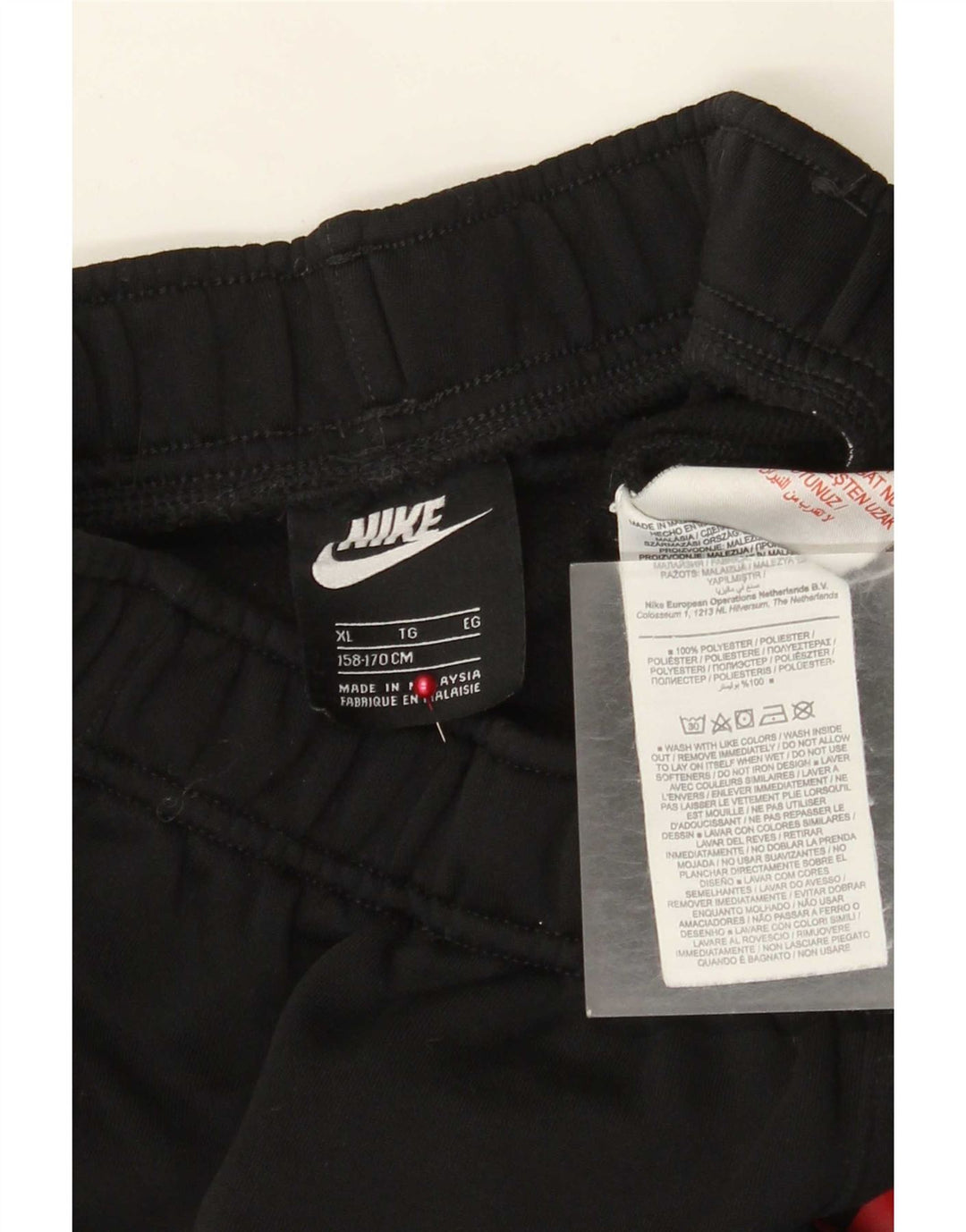 Chłopięce spodnie dresowe Nike 13-14 lat XL, czarne, poliestrowe