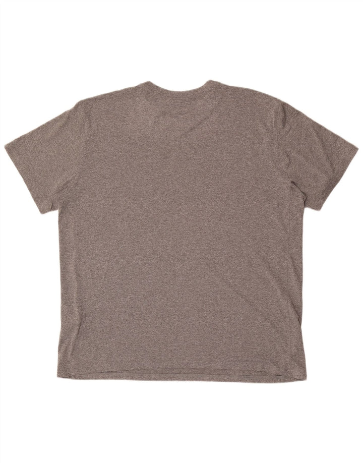 Męski T-shirt Nike Dri Fit z grafiką, 2XL, szary poliester