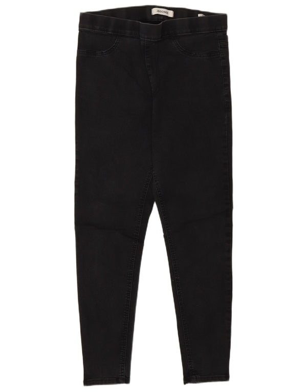 Marks & Spencer Damskie jeansy Jegging UK 14 Medium W28 L26 Czarna bawełna