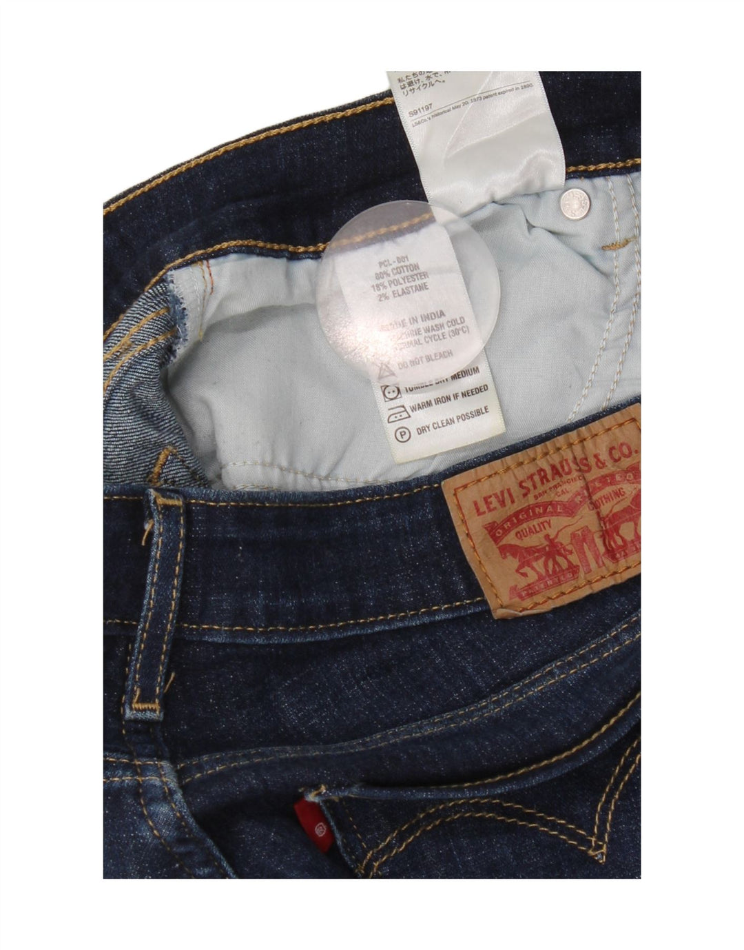 Damskie jeansy Levi's Bootcut W28 L30 Niebieska bawełna