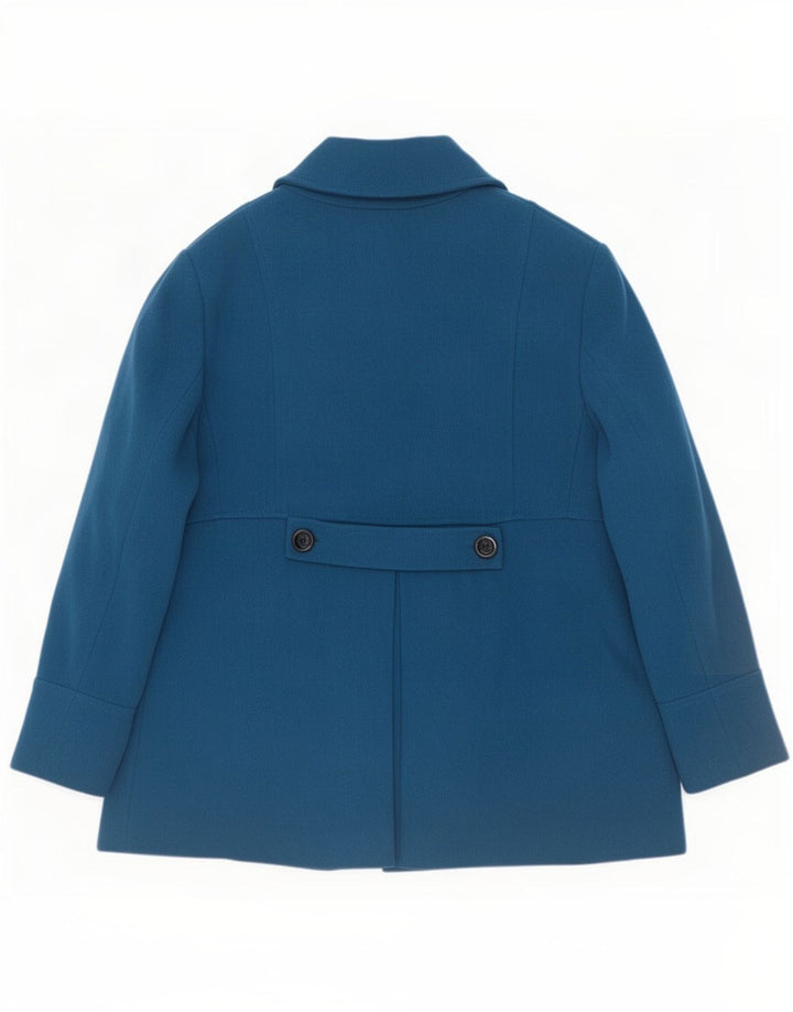 Płaszcz damski John Rocha Pea Coat UK 22 3XL Niebieska wełna