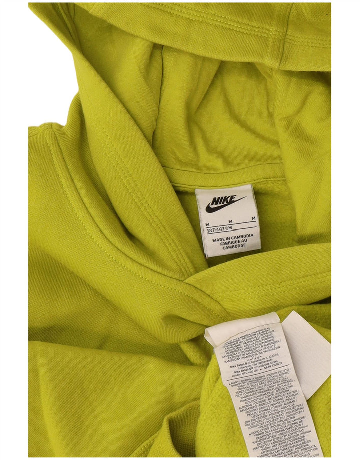Chłopięcy sweter z kapturem Nike 10-11 lat, średni żółty, bawełniany