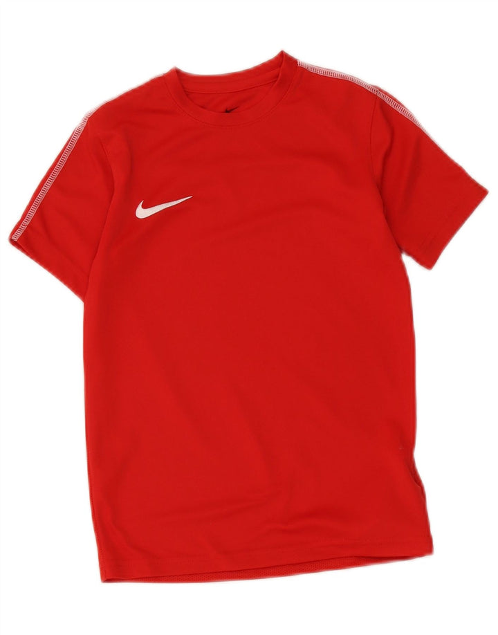T-shirt chłopięcy Nike Dri Fit, mały, czerwony, poliester, 8-9 lat