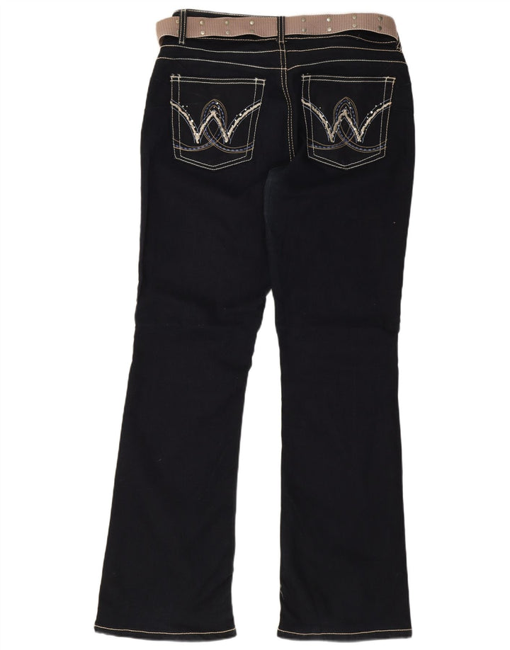 Damskie jeansy Wrangler Bootcut W32 L31 Granatowe, bawełniane