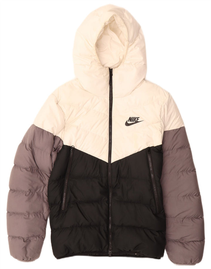 Męska ocieplana kurtka z kapturem NIKE UK 36, mała, wielokolorowa