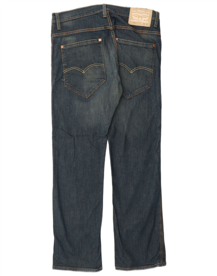 Męskie jeansy Levi's 514 Straight W36 L32 Niebieskie bawełniane