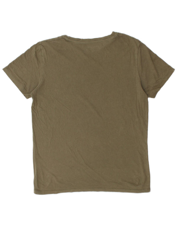 T-shirt męski Jack & Jones, duży, bawełniany khaki