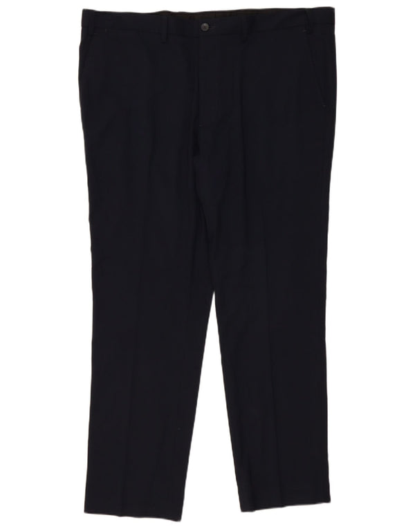 Męskie spodnie Chino Marks & Spencer W42 L31 Granatowy poliester