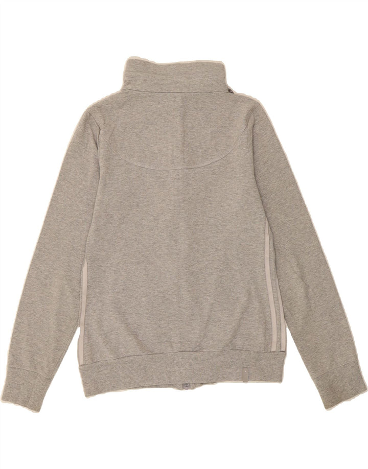 ADIDAS Womens Tracksuit Top Jacket UK 10 Small Grey Cotton Vintage Adidas and Second-Hand Adidas from Messina Hembry 