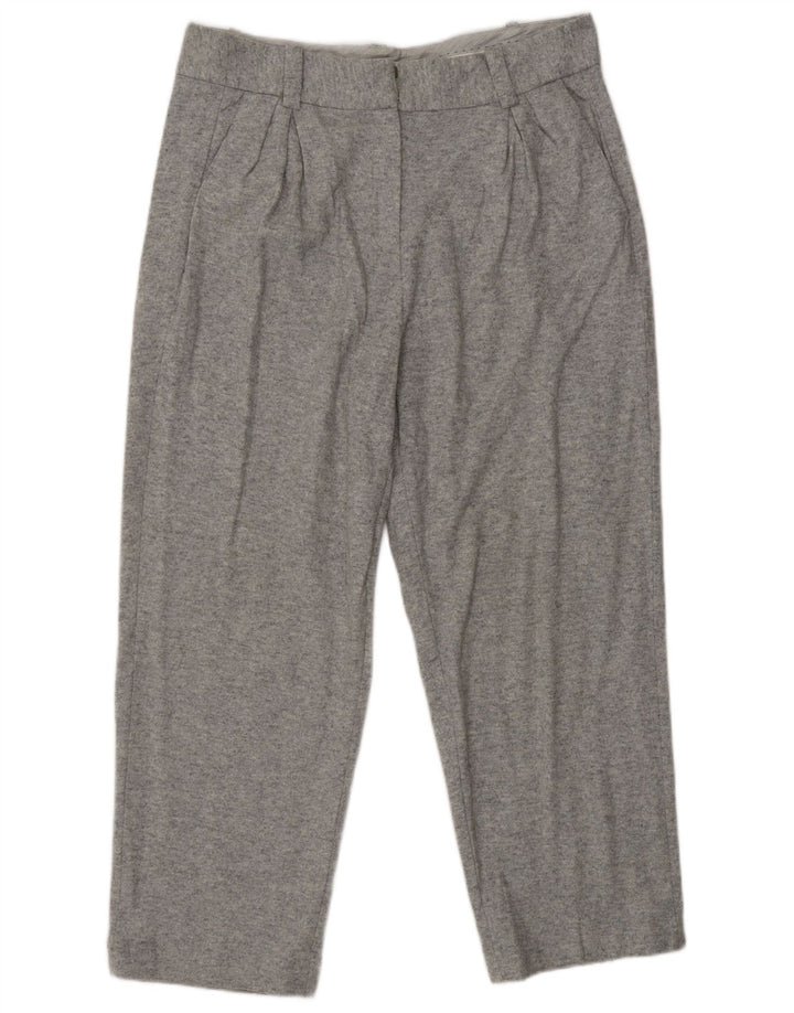 Spodnie damskie MASSIMO DUTTI przycięte, EU 42 duże W32 L25 szare