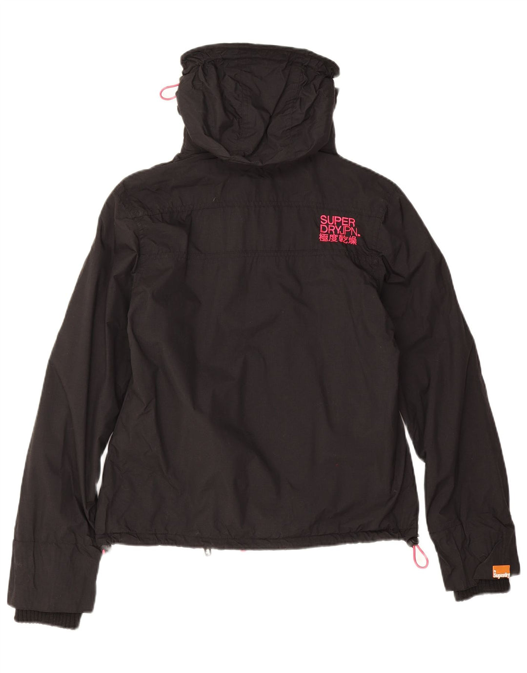 Damska kurtka wiatrówka Superdry Graphic UK 14, średnia czarna