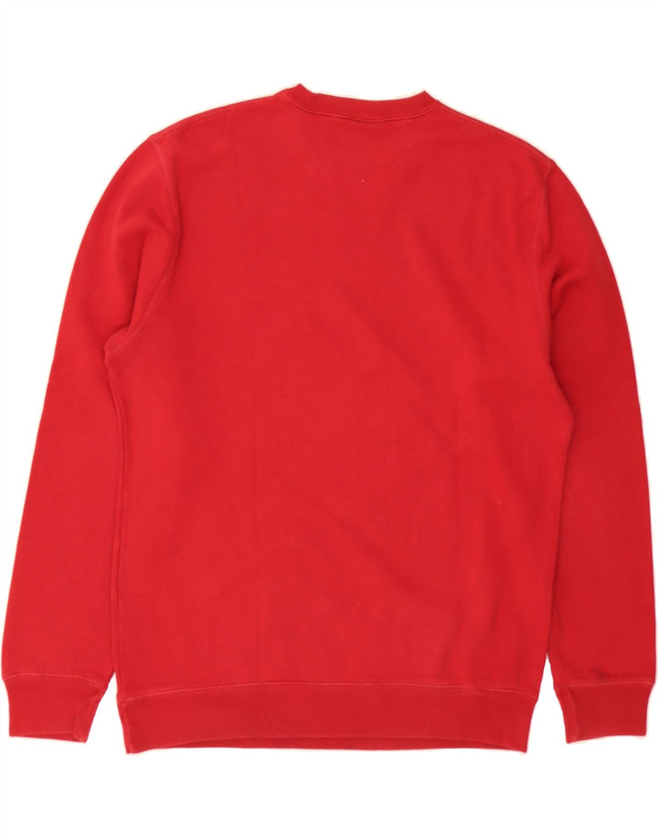 LEVI'S Mens Graphic Sweatshirt Jumper Medium Red Cotton Vintage Levi's and Second-Hand Levi's from Messina Hembry 