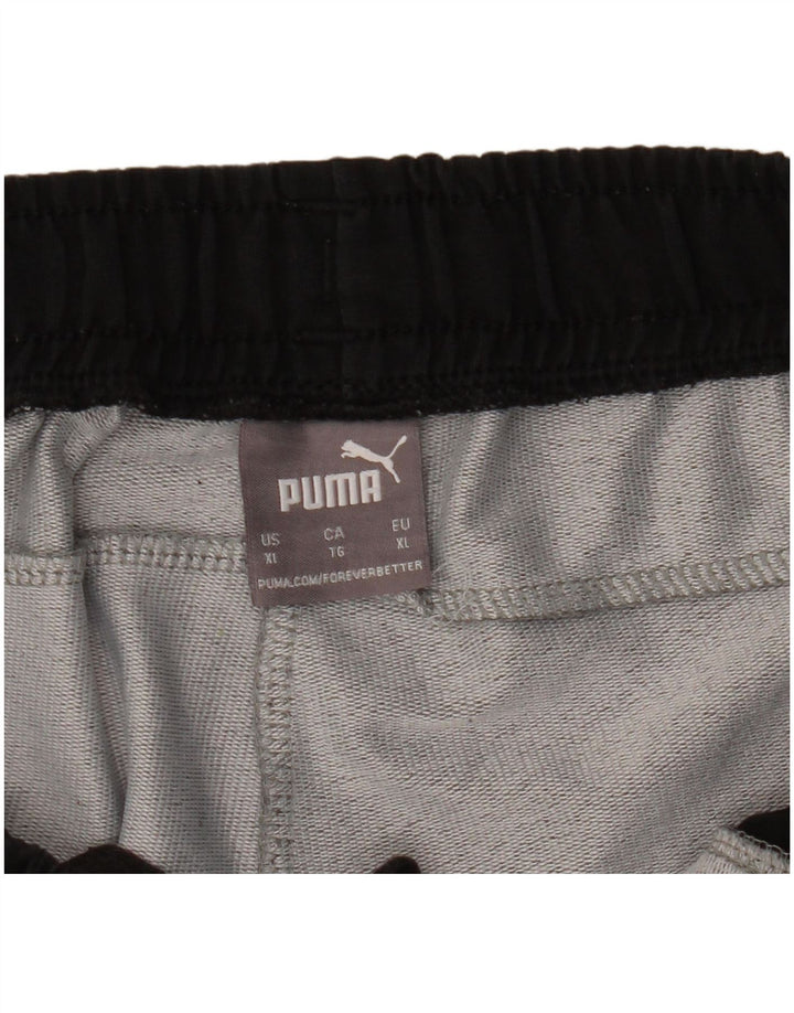 Męskie spodenki sportowe Puma XL, szare, z blokami kolorów