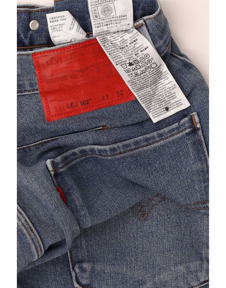 Męskie jeansy Levi's 502 Tapered W33 L32 Niebieskie bawełniane