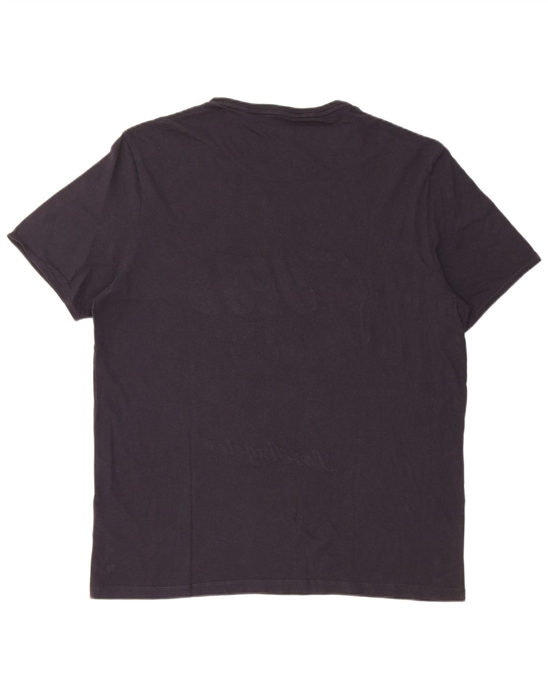 Męska koszulka z grafiką Guess, XL, granatowa, bawełniana