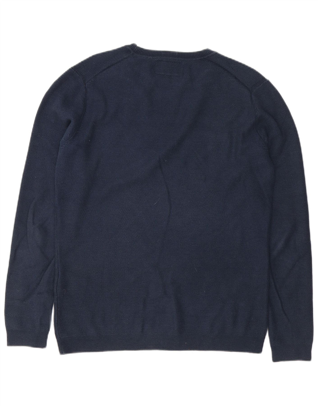 Męski sweter Superdry z okrągłym dekoltem, mały, granatowy, bawełniany
