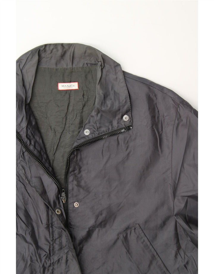MAX & CO. Womens Windbreaker Coat UK 18 XL Navy Blue Polyamide Vintage Max & Co. and Second-Hand Max & Co. from Messina Hembry 