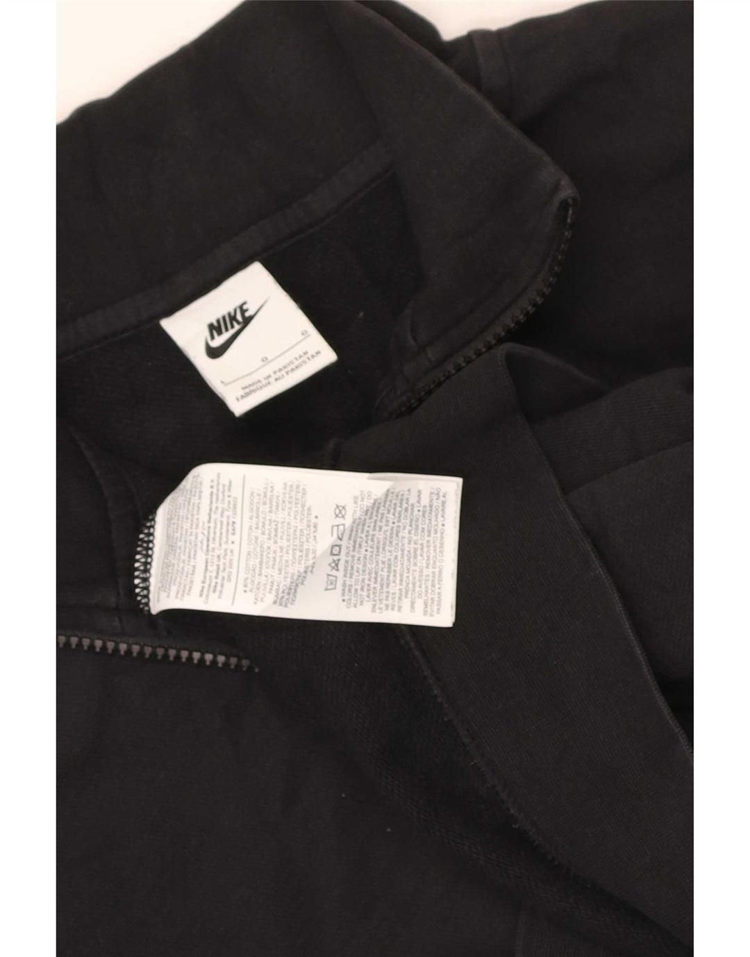 Damska bluza dresowa Nike Crop Oversize z zamkiem błyskawicznym UK 16, duża czarna