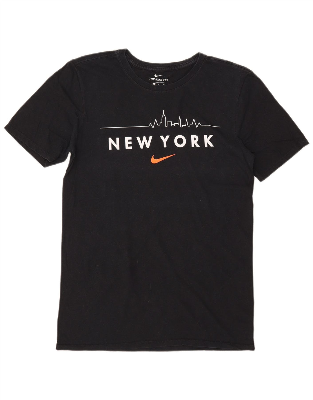 Męski T-shirt NIKE o sportowym kroju z grafiką, mały, czarny
