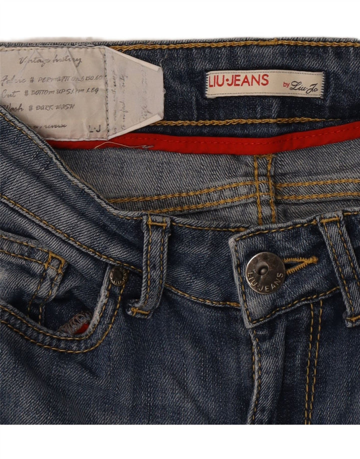Damskie jeansy skinny Liu Jo W26 L31 Niebieskie