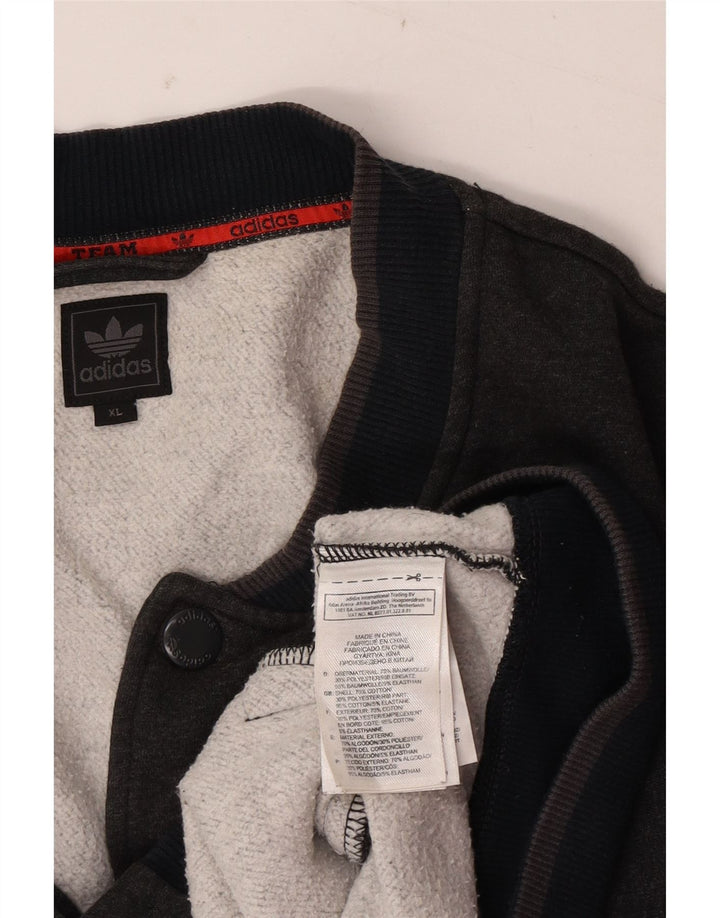 Adidas Męska bluza dresowa XL Szara bawełna
