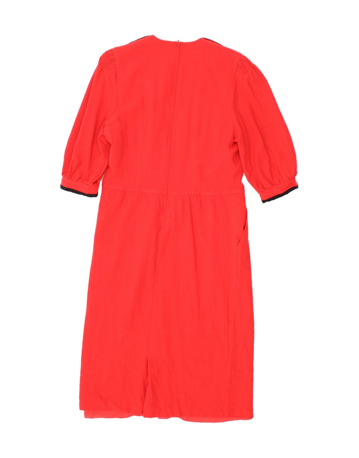 ANTONETTE Womens Maxi Dress EU 40 Medium Red Vintage Antonette and Second-Hand Antonette from Messina Hembry 