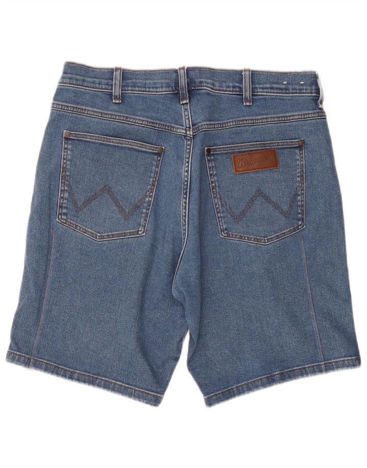 Męskie spodenki jeansowe Wrangler W34, duże, niebieskie, bawełniane