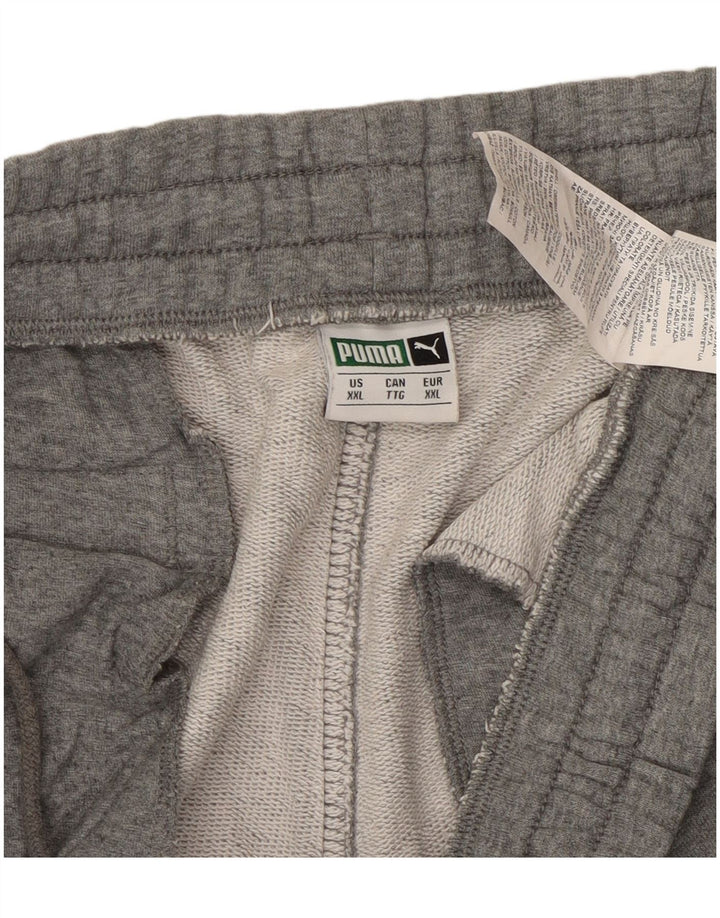 Męskie spodnie dresowe PUMA Joggery 2XL Szara bawełna