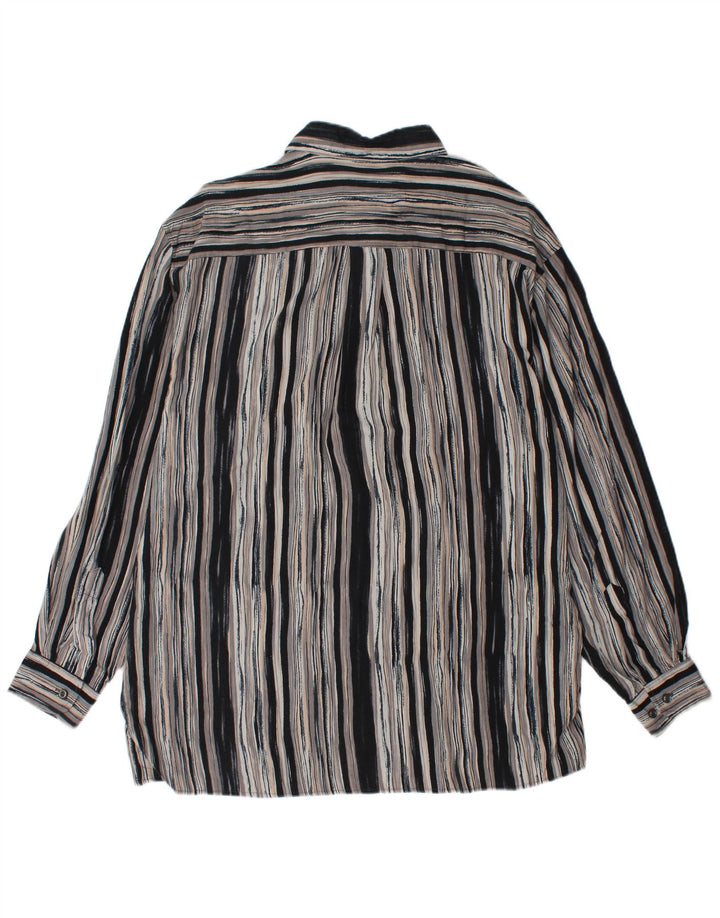 Męska koszula wierzchnia UMBERTO ROSETTI rozmiar 15 1/2 w średnie szare paski