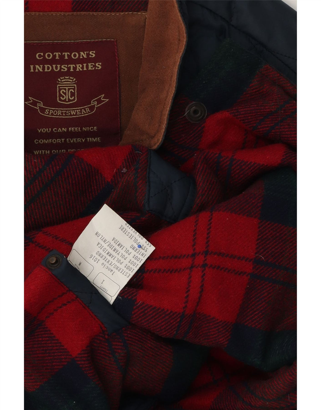 Męska pikowana kamizelka Cotton's Industries UK 38 Średni granatowy poliamid