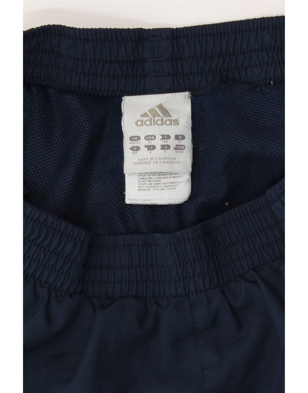 Męskie spodnie dresowe Adidas UK 40/42 Średni granatowy poliester