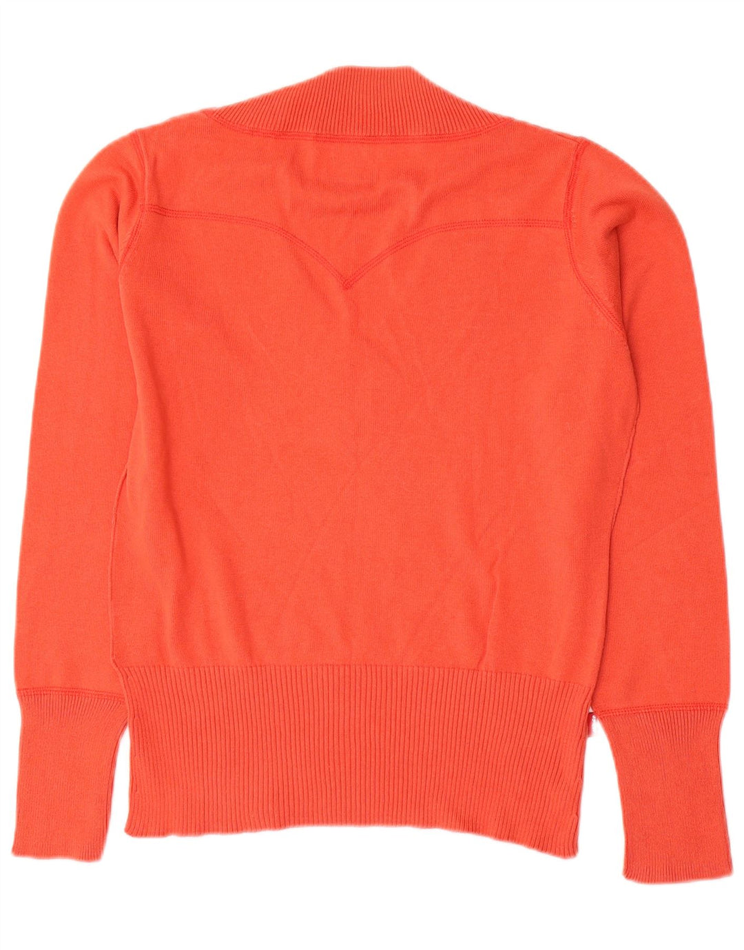 Sweter damski Levi's z dekoltem w kształcie litery V, UK 16, duży, pomarańczowy, bawełniany