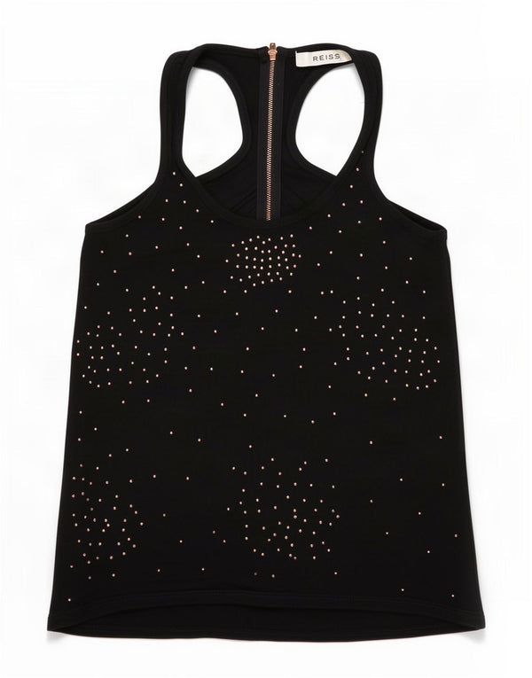 Damska kamizelka Reiss Top UK 10 Small Black Wiskoza