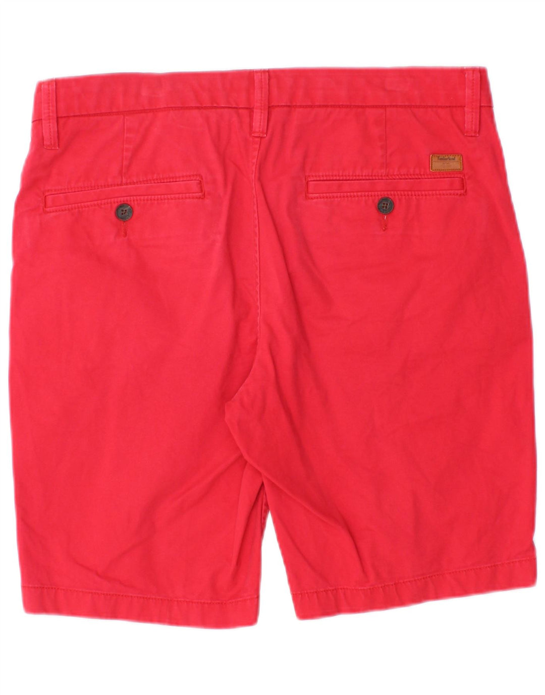 Męskie spodenki chino Timberland W31 średnio czerwone, bawełniane