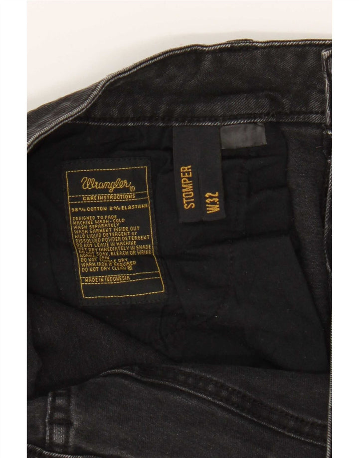 Wrangler Męskie Stompers Slim Jeans W32 L30 Czarna bawełna