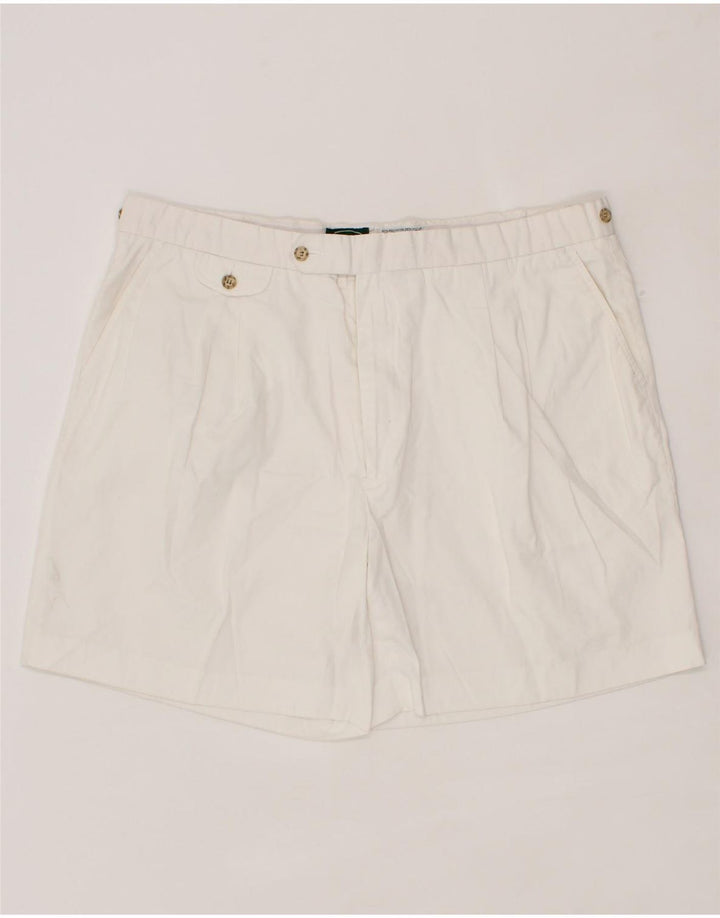 IZOD Mens Chino Shorts W42 2XL White Polyester Vintage Izod and Second-Hand Izod from Messina Hembry 