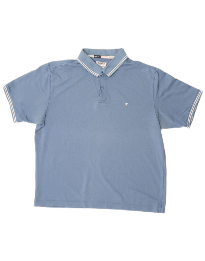 Męska koszulka polo Champion Easy Fit, duża niebieska