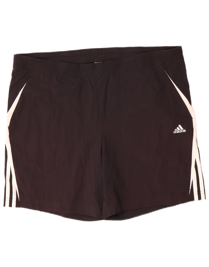 Męskie spodenki sportowe Adidas Climalite, średni czarny poliester