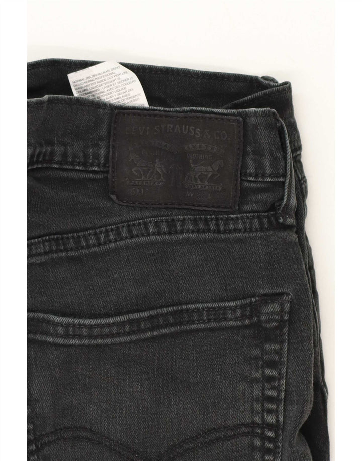 Męskie jeansy Levi's 511 Slim W36 L32 Czarna bawełna