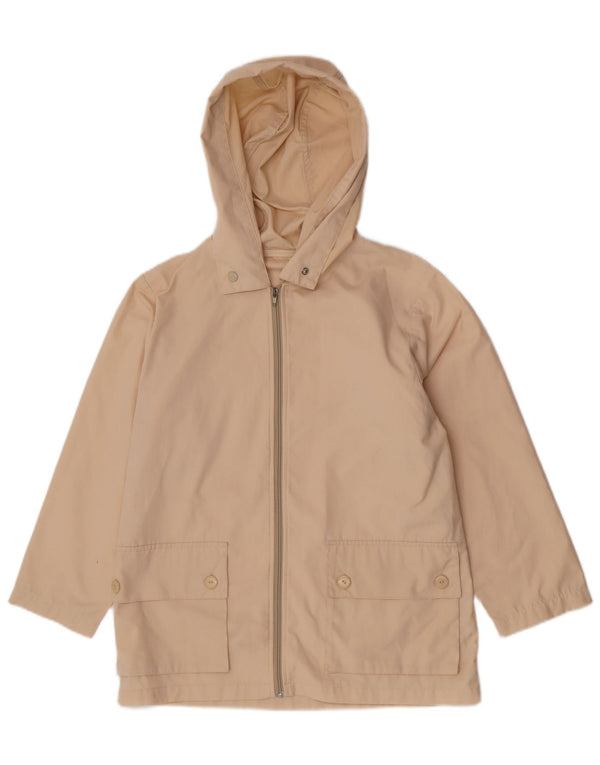 Damska kurtka z kapturem w stylu vintage UK 12, średni beż