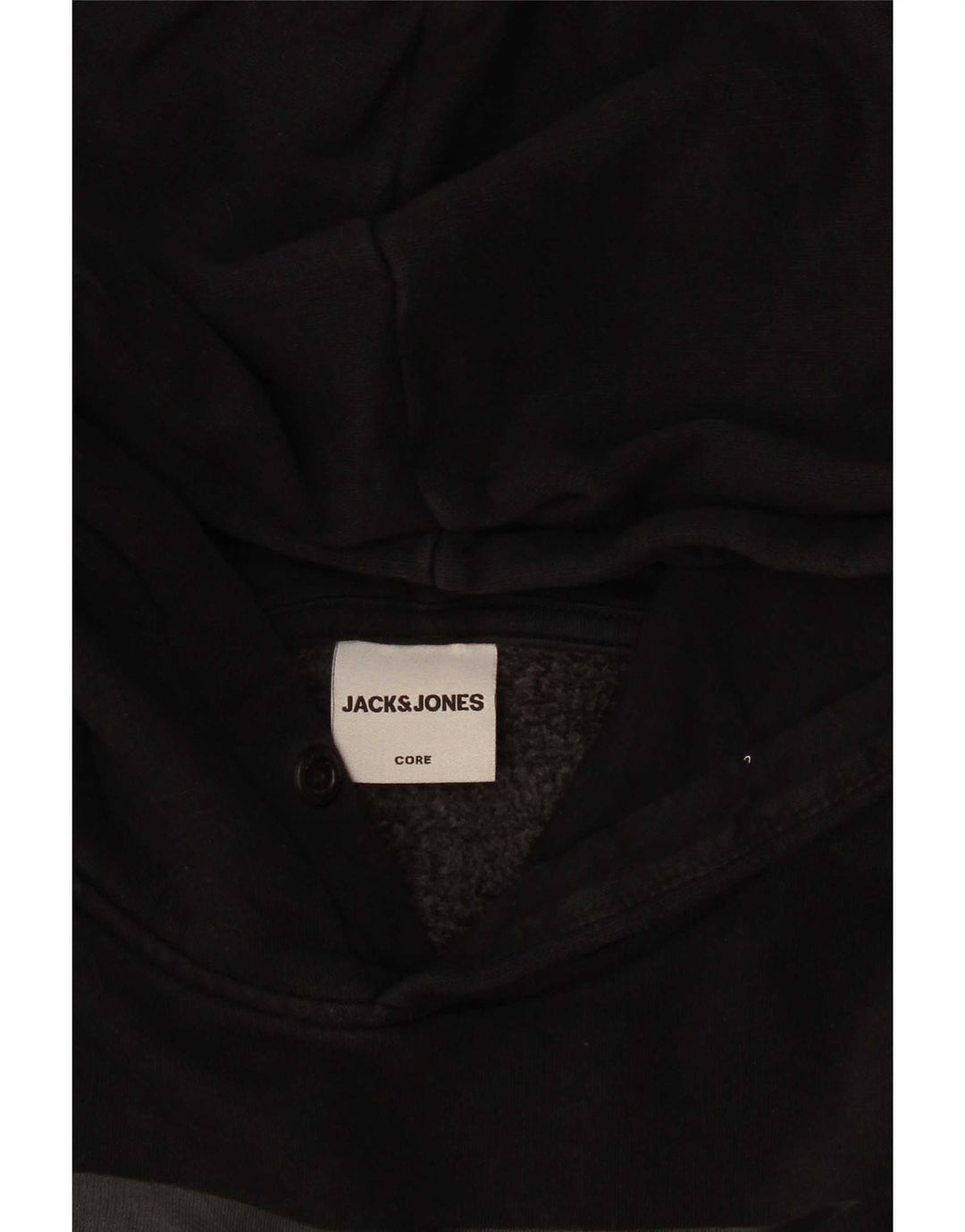 Męski sweter z kapturem Jack & Jones, mały, czarny