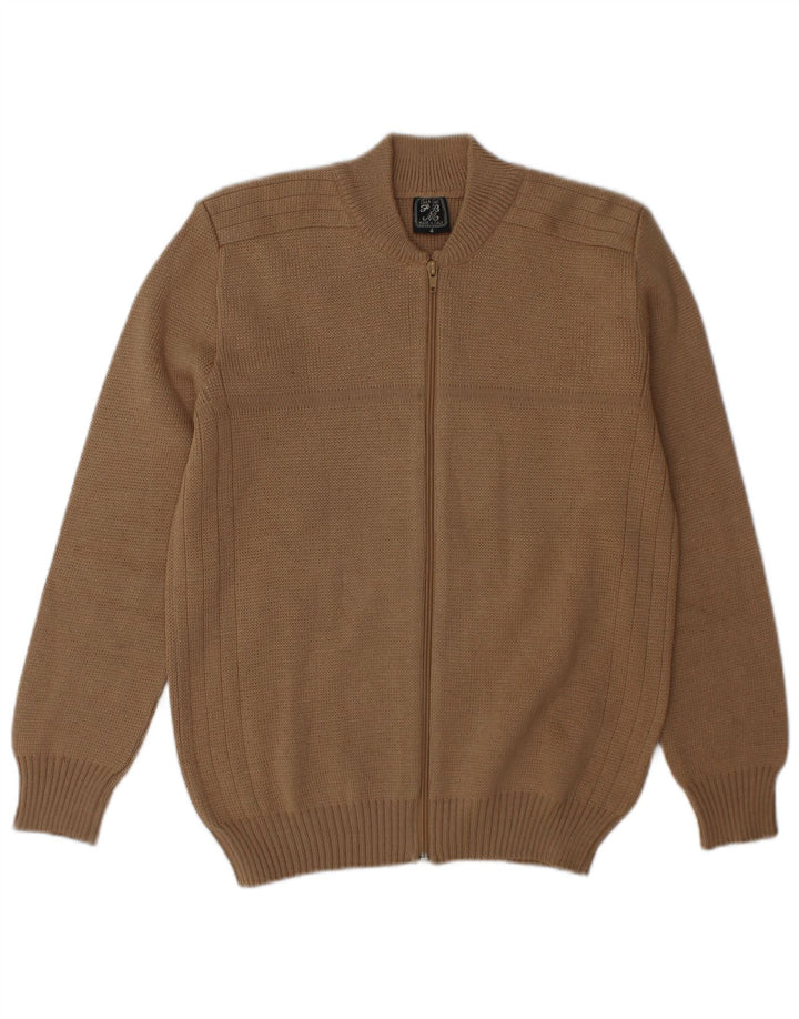 Sweter męski w stylu vintage, średni beż
