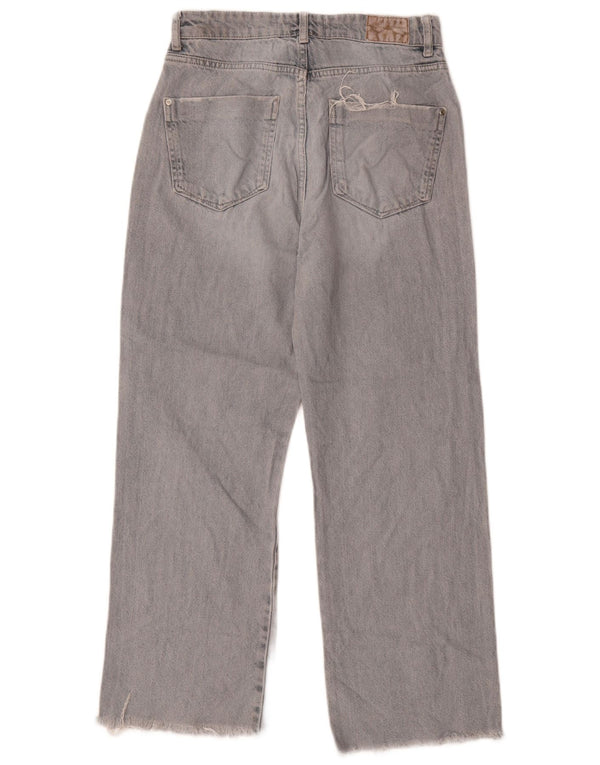 Damskie dżinsy z szerokimi nogawkami Zara w trudnej sytuacji EU 38 Medium W28 L26 Niebieska bawełna