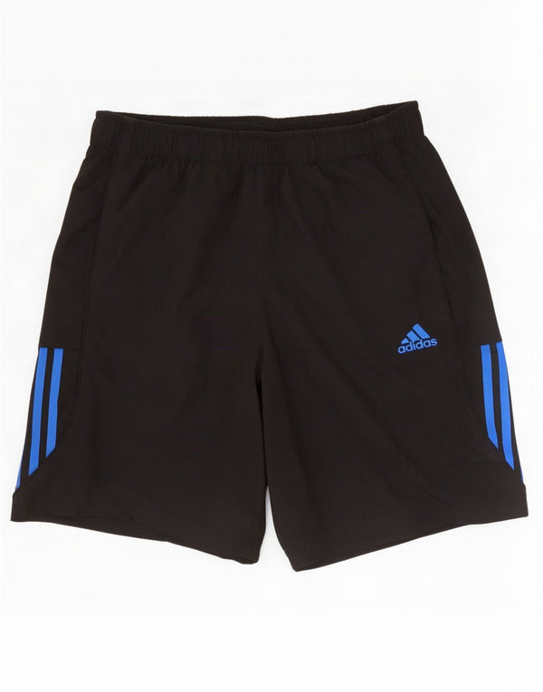 Męskie spodenki sportowe Adidas Climalite, średni czarny poliester
