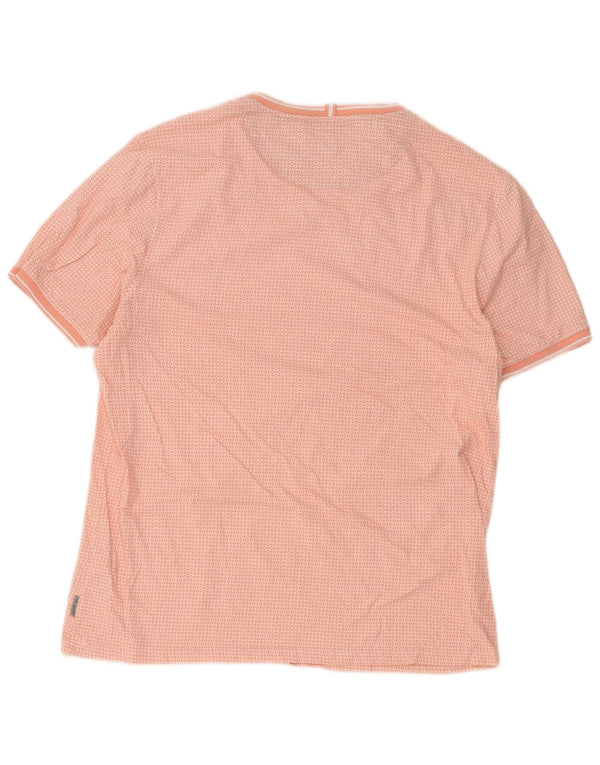 T-shirt męski Ted Baker, rozmiar 5 XL, różowa, geometryczna bawełna